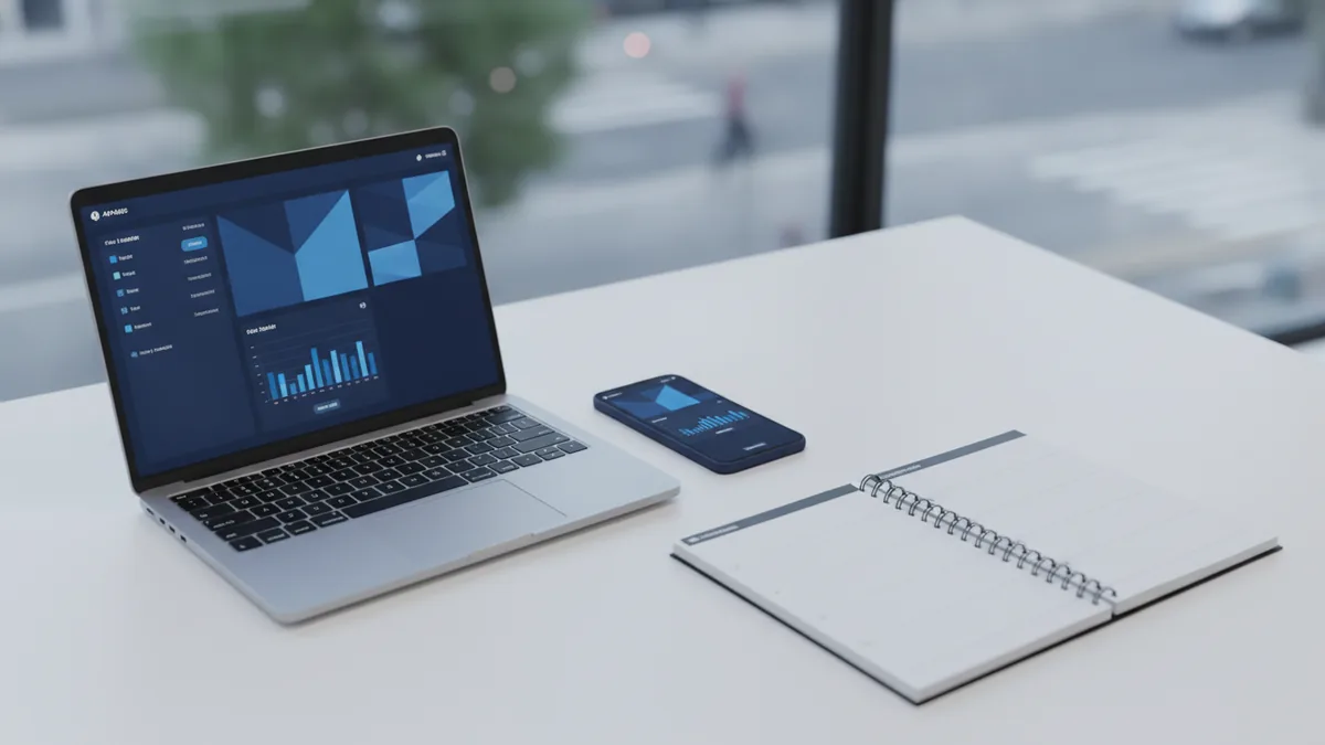 Devices on a desk symbolizing retainer access and recurring work