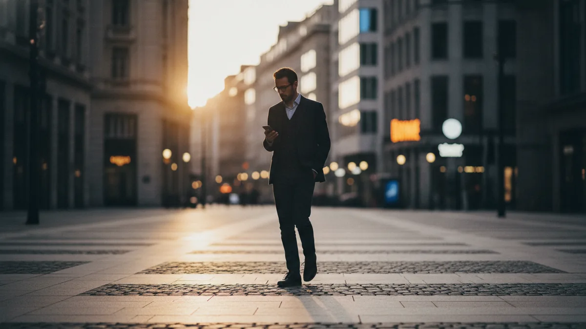 Urban scene suggesting shifting buyer paths and modern marketing discovery