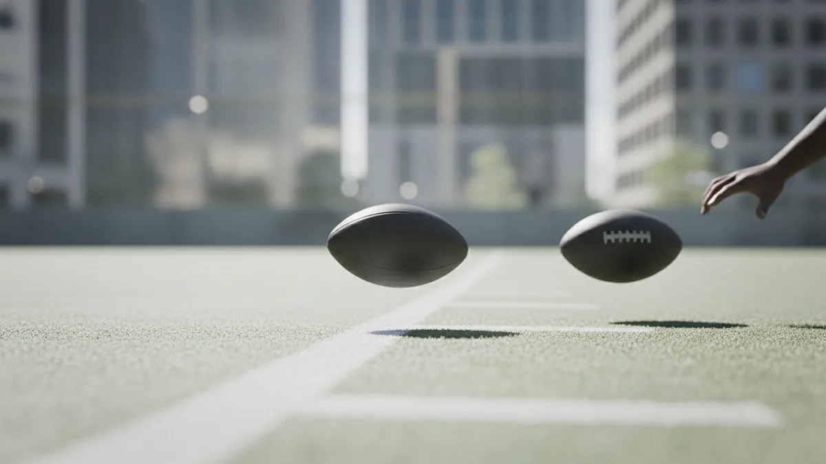 Action near the goal line showing the two-point attempt outcome