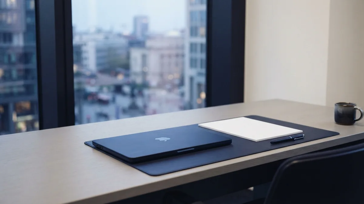 Planning an organized CRM setup Organized office workspace for planning a thoughtful CRM setup