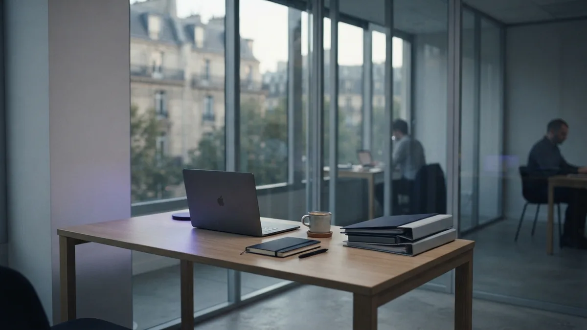 Modern European co-working space for comparing business tax structures