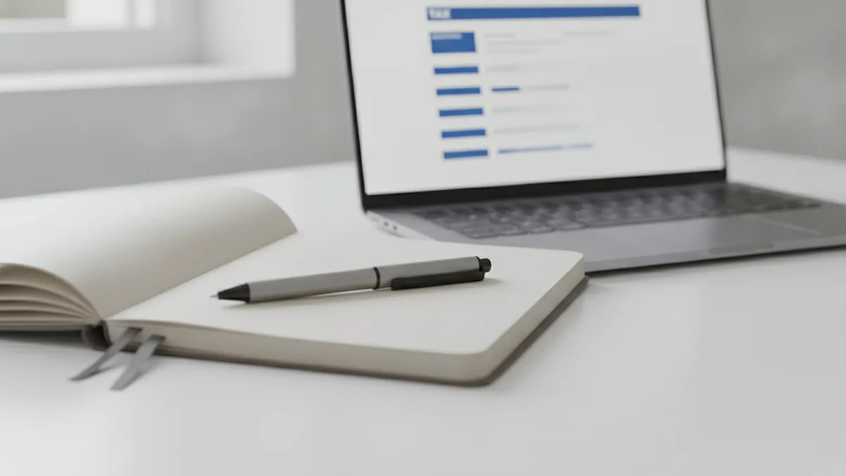 Notebook and calculator used to complete small business tax steps.