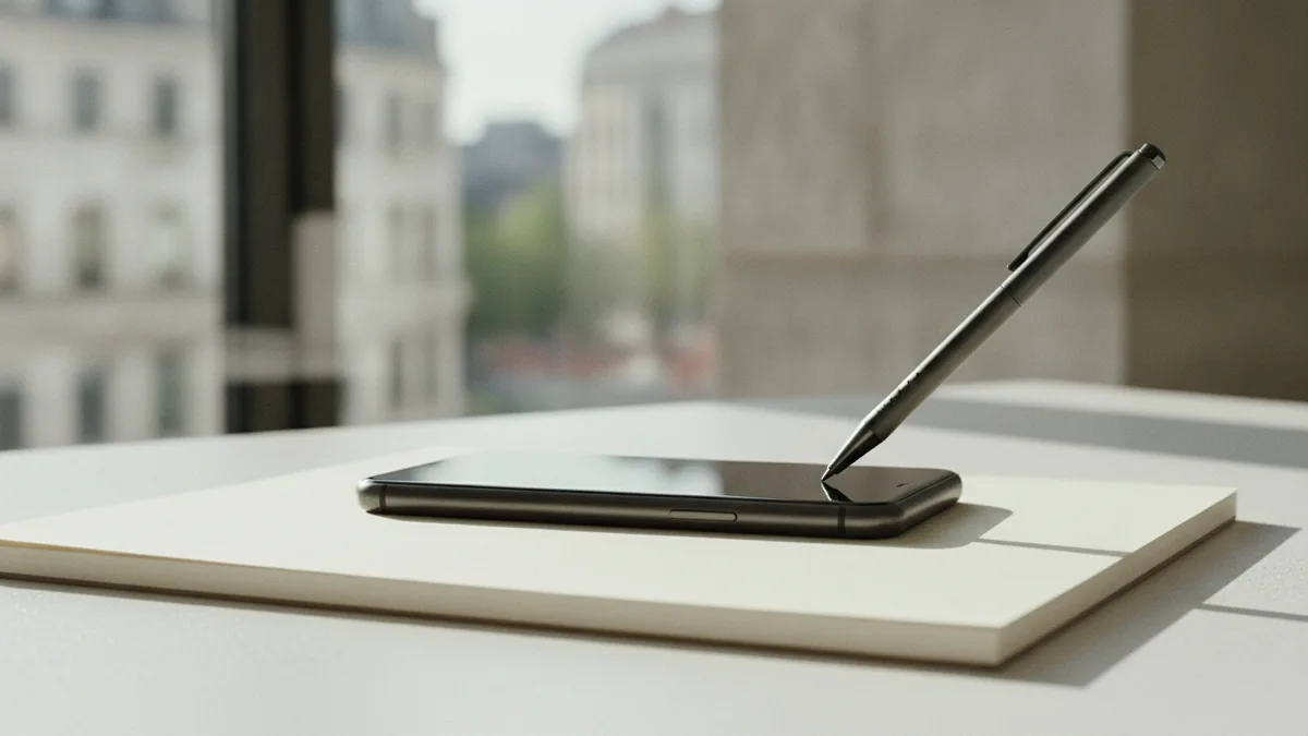 Follow the application flow Tracking business loan application steps using notes and a phone