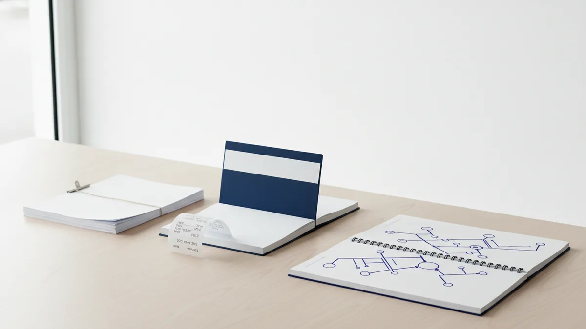 Choose the right loan type Business documents on a table symbolizing different loan types.