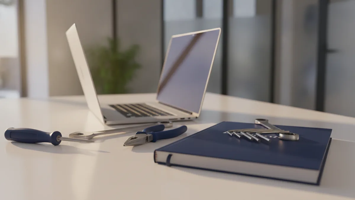 Match investments to needs Tools, training materials, and laptop representing operational reinvestment choices