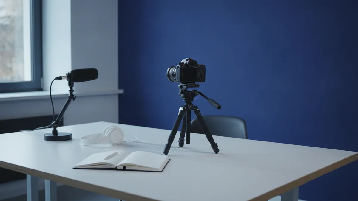 Creator recording content for blogging and video monetization