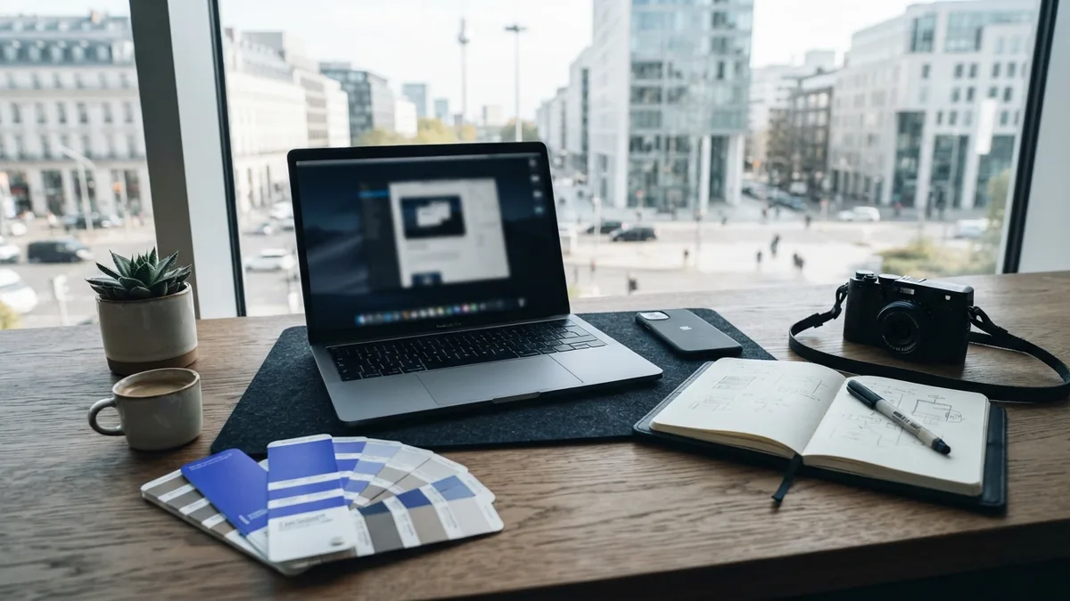 Digital marketing tools arranged for SEO, social media, email, and content planning