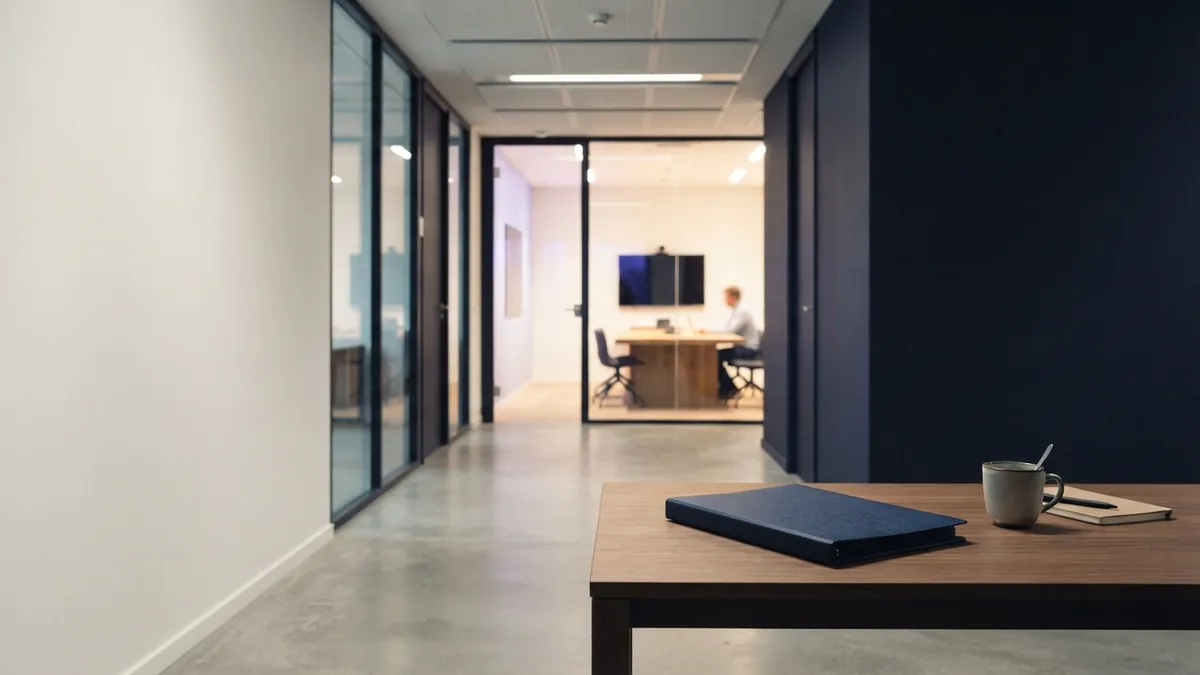 Modern office setting representing the steps for business certification