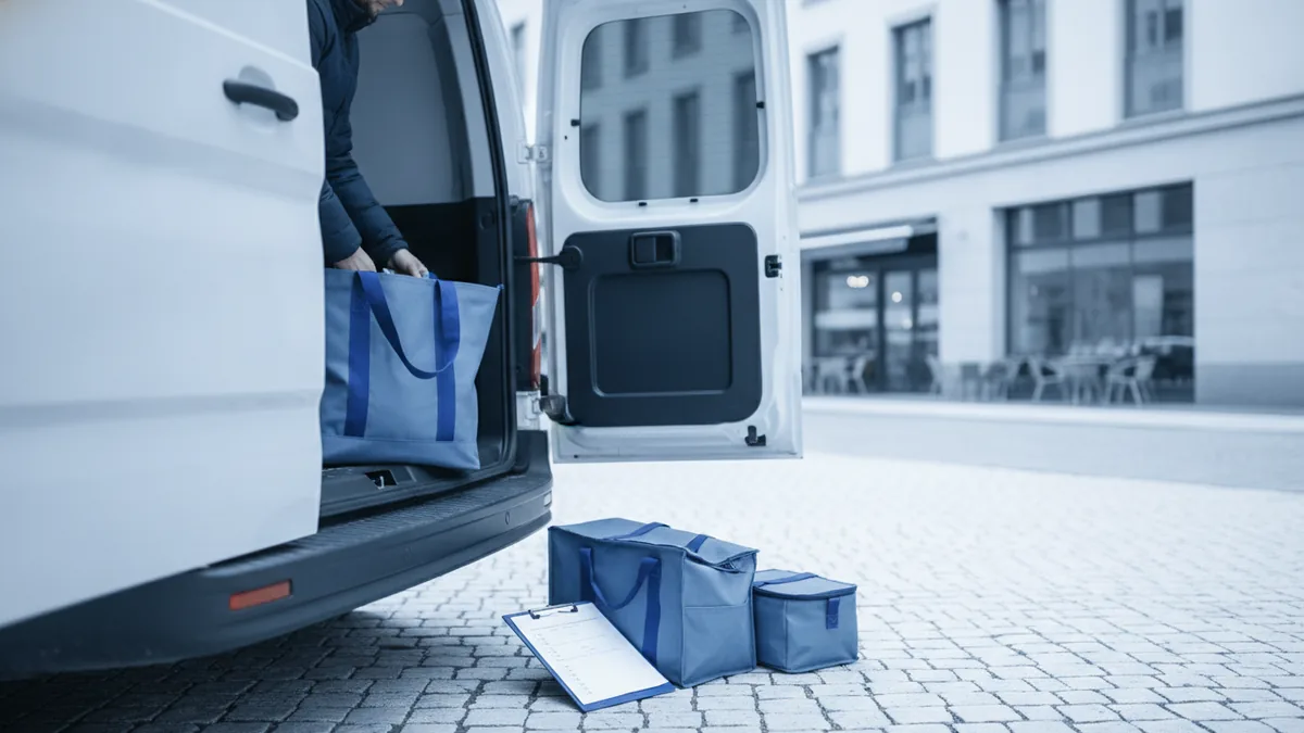 Flexible delivery operations Preparing bags for deliveries with a clear plan