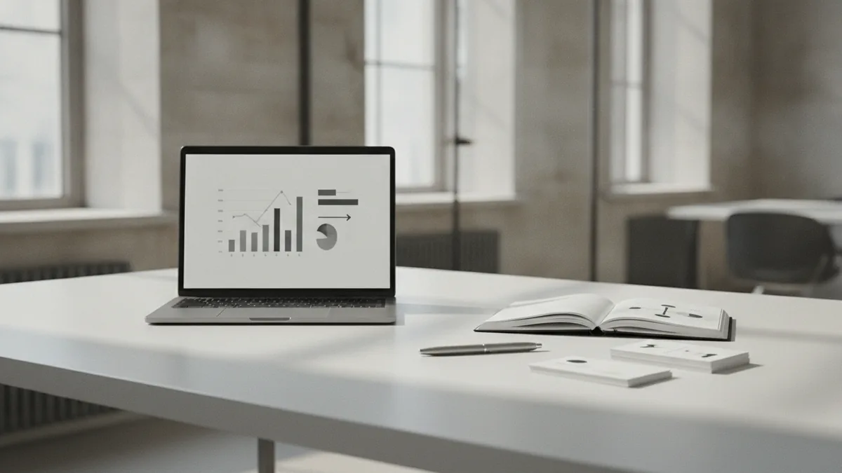 Workspace showing planning notes and product cards for a fashion launch plan