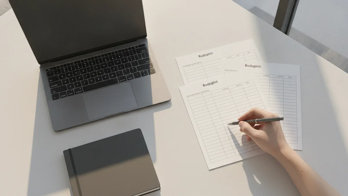 HVAC business planning Organized workspace planning an HVAC business strategy
