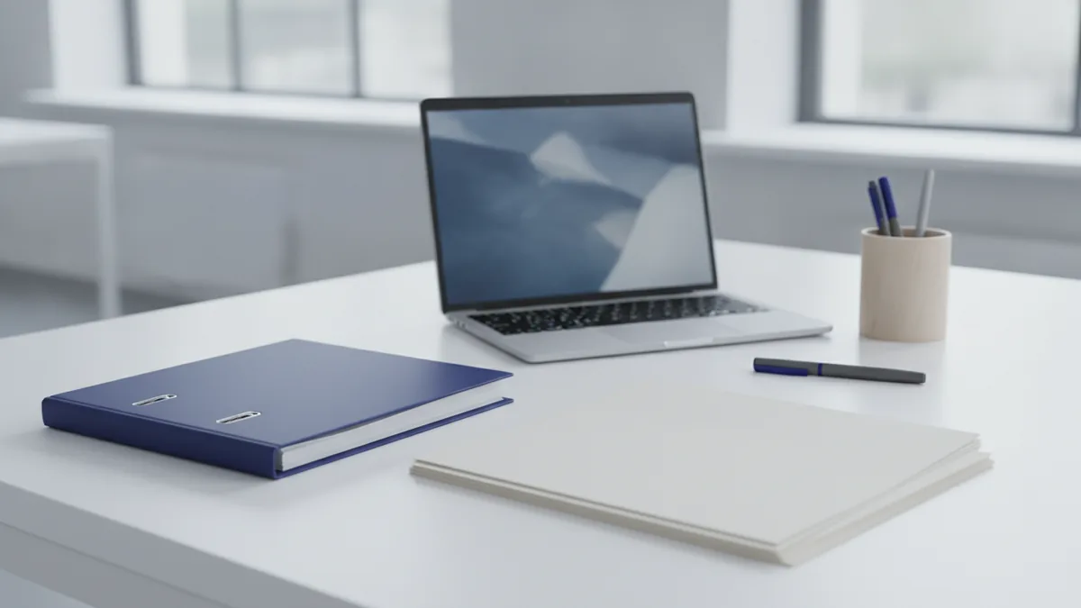 Set up legal and finances early Organized documents and workspace for setting up legal and finances