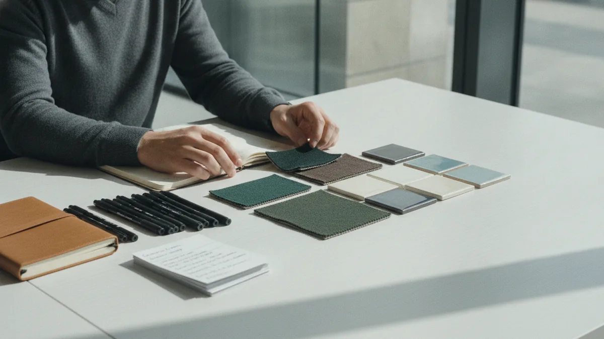 Planning a retail niche with products, notes, and a simple customer focus