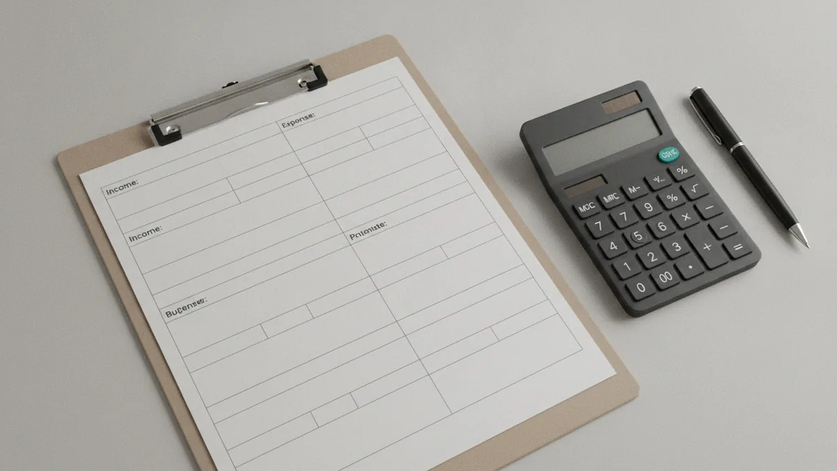 Budgeting tools illustrating startup costs and financial planning for a sales business