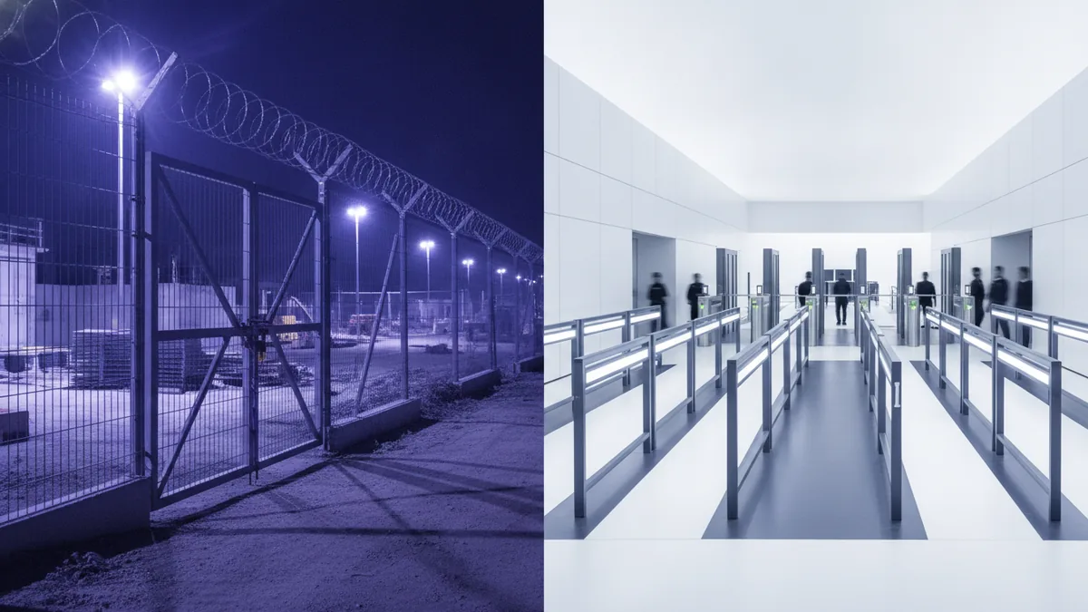 Demand across sectors Construction site and event entrance representing security demand