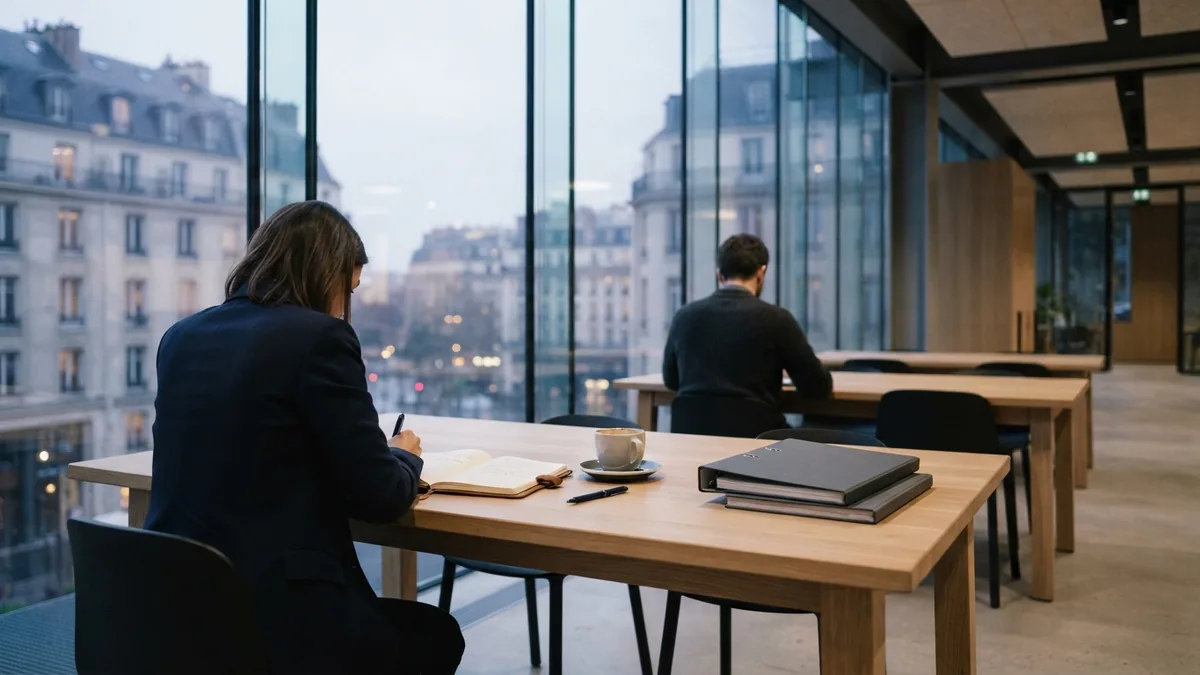 A quiet setting for local business support Quiet European business centre with shared desk and calm local support setting