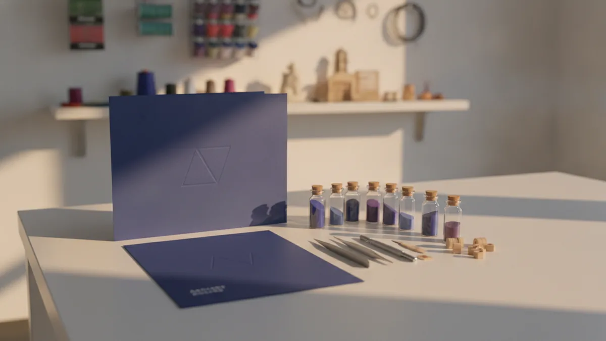 Hobby-themed setting that signals a specific niche for subscription boxes