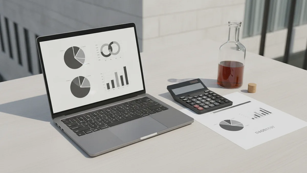 Create your wine business plan Budget planning table for a wine business with costs and projections