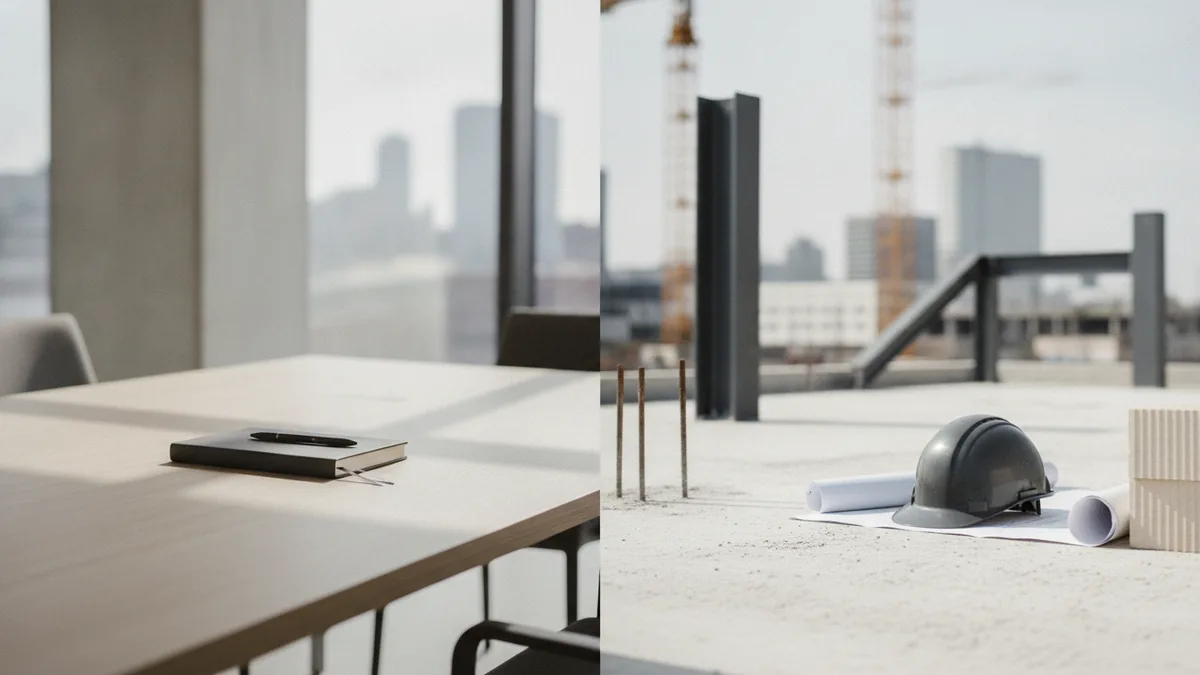 Two investment settings: business meetings and real estate activity