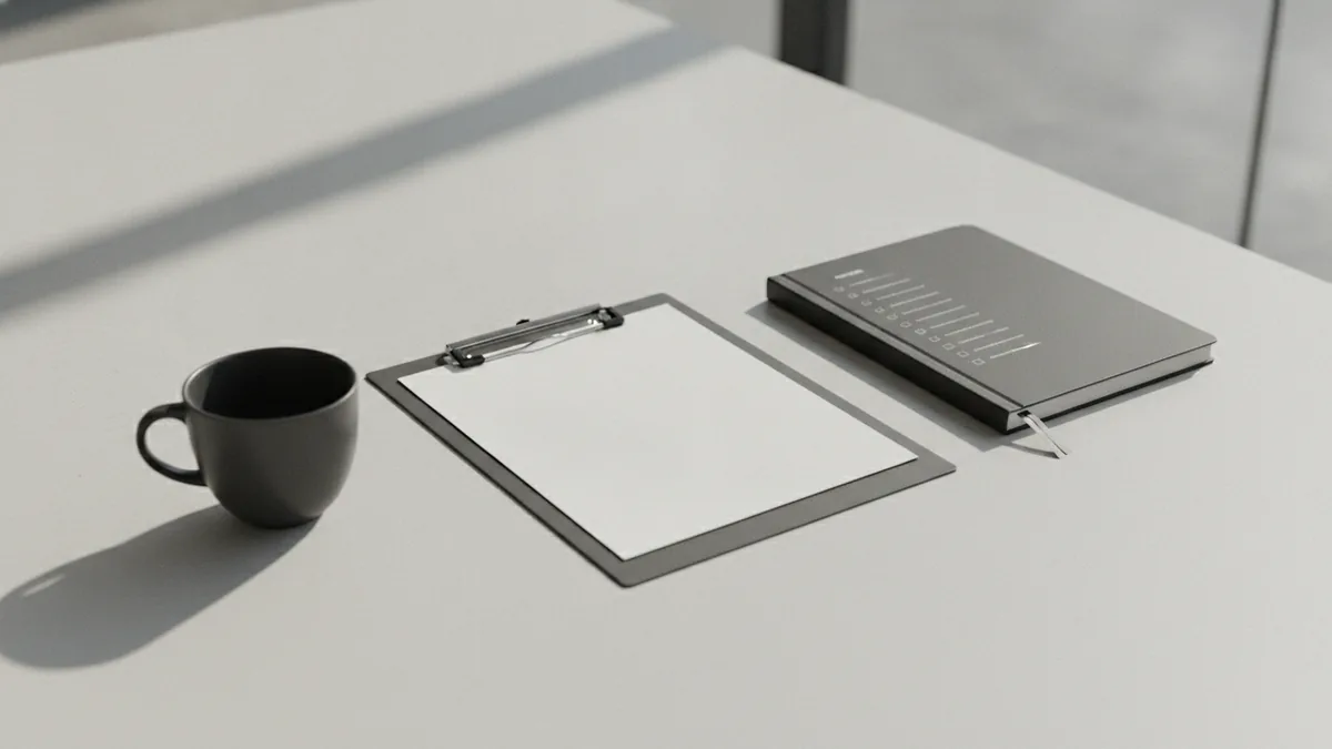 Build a plan investors trust Planning a business plan with notes and blank sheets on a table