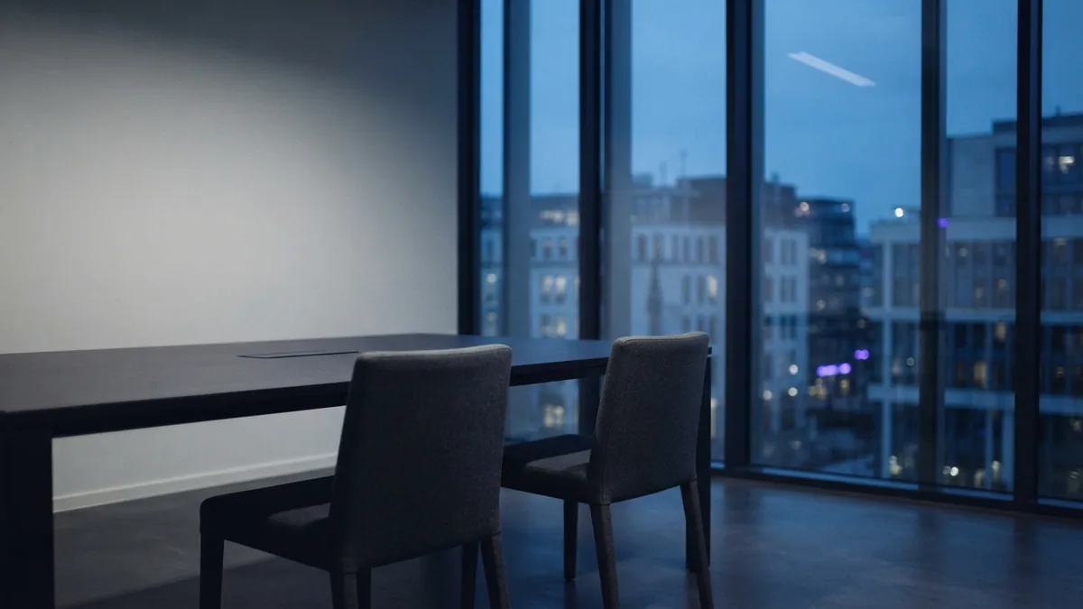 A refined consulting meeting room Refined meeting room for planning a consulting brand and client offer