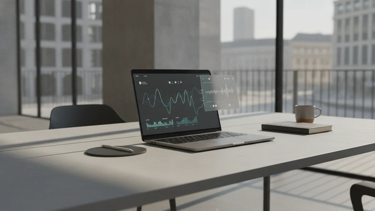 Laptop setup representing how startup apps affect boot and login speed