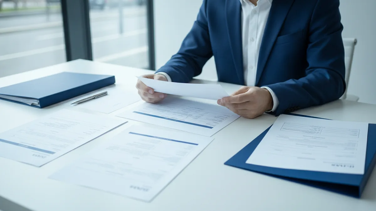 Verifying tax treatment Reviewing tax forms and documents for deductible expenses