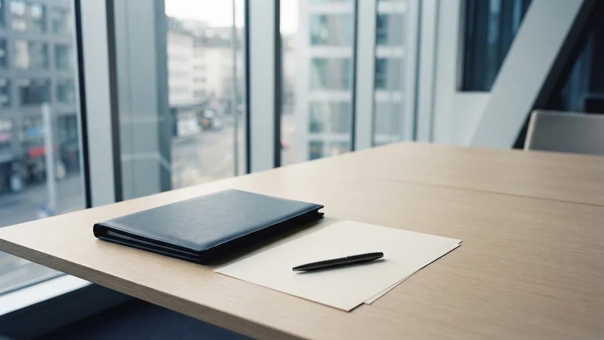 A calm space for reviewing business duties Quiet meeting room prepared for a property management planning session