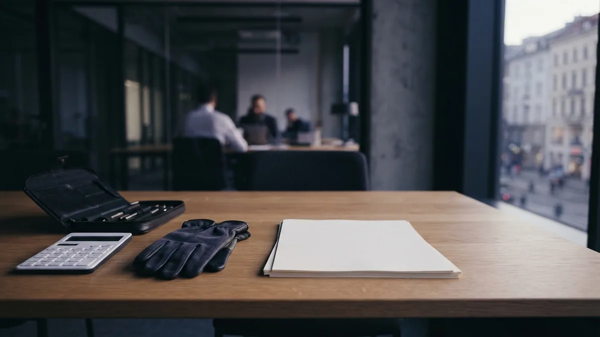 Electrical business startup cost planning Modern desk with electrical tools and finance items for startup cost planning