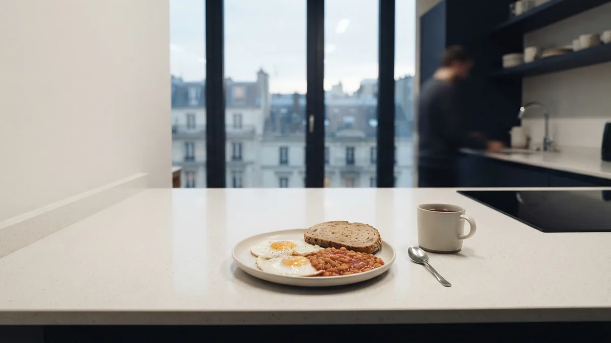 Eggs and beans on a clean counter, representing amino acids and protein metabolism
