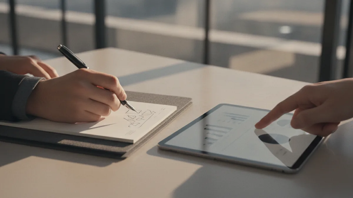 Notities en tablet die laten zien hoe CRM klantdata samenbrengt
