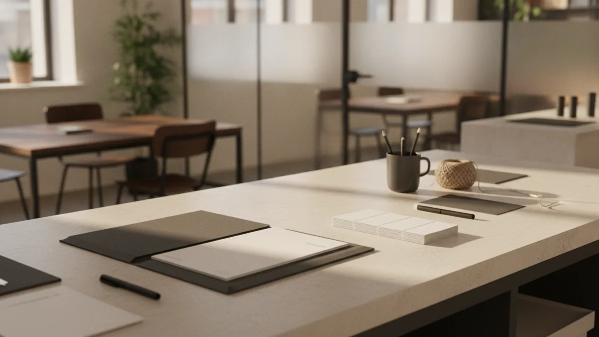 Everyday office supplies and invoices representing common deductible expenses
