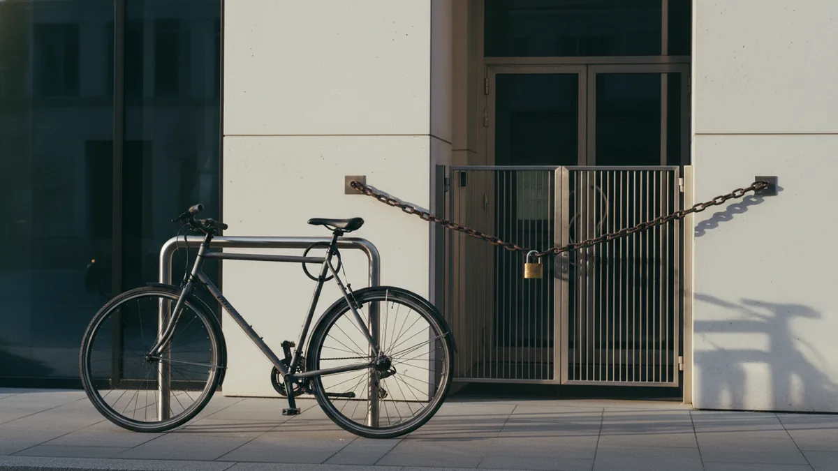 Common conversion scenarios A bicycle secured outside to show refusal or interference with personal property